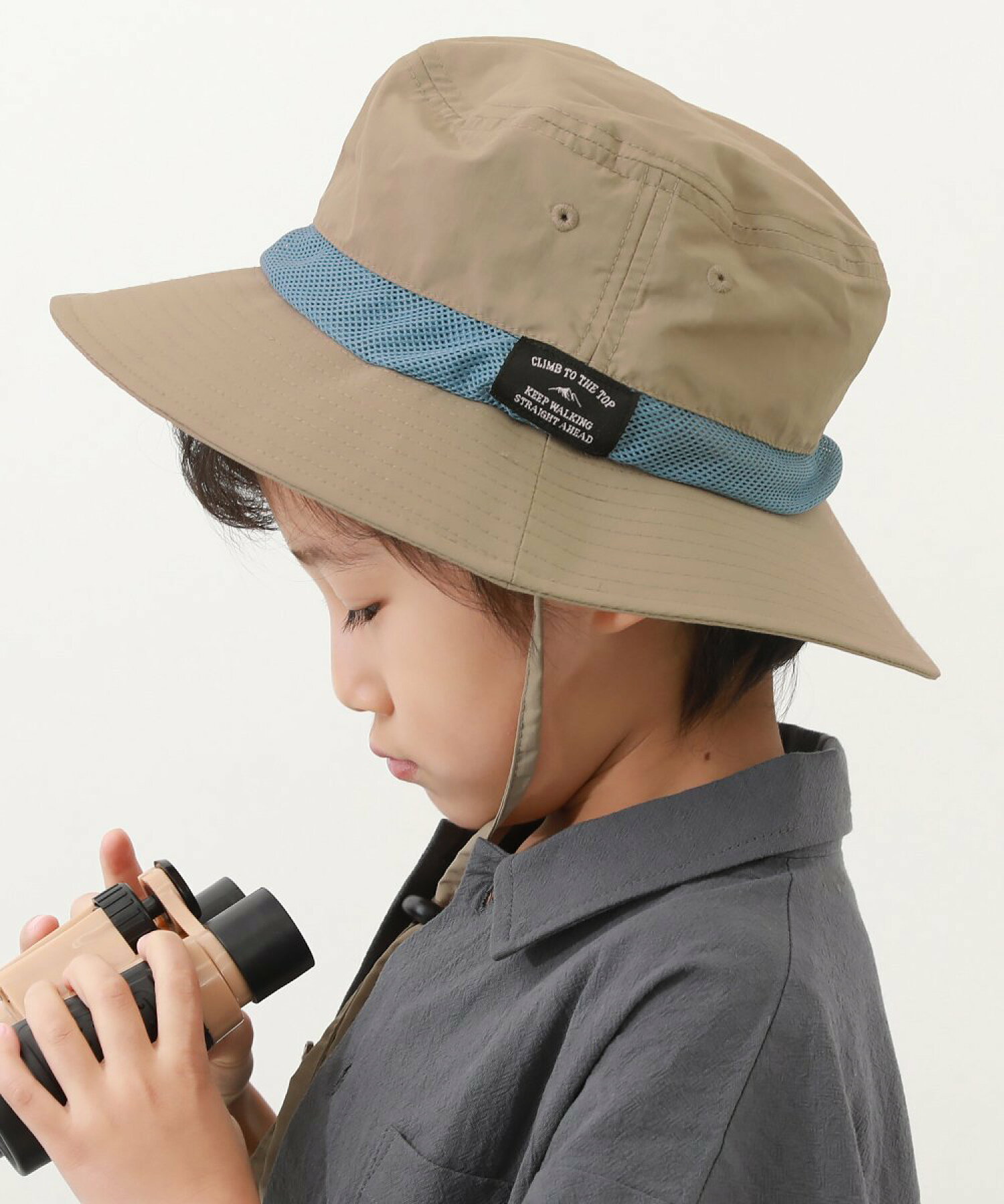UVカット 親子で使える 日よけ付き 撥水 フェスハット 帽子 ハット